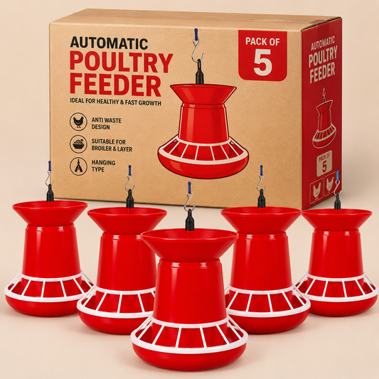 Solidmade Heavy Duty 8 KG Semi Automatic Poultry Feed Dispenser for Chickens | Free Delivery