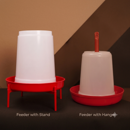 Solidmade 3kg Poultry chick Feeder 3L Chick Drinker Combo with Stand | Heavy Duty Plastic Feeding &amp; Watering Set for Chicks, Broilers &amp; Layers | 5 Drinkers and 5 Feeders