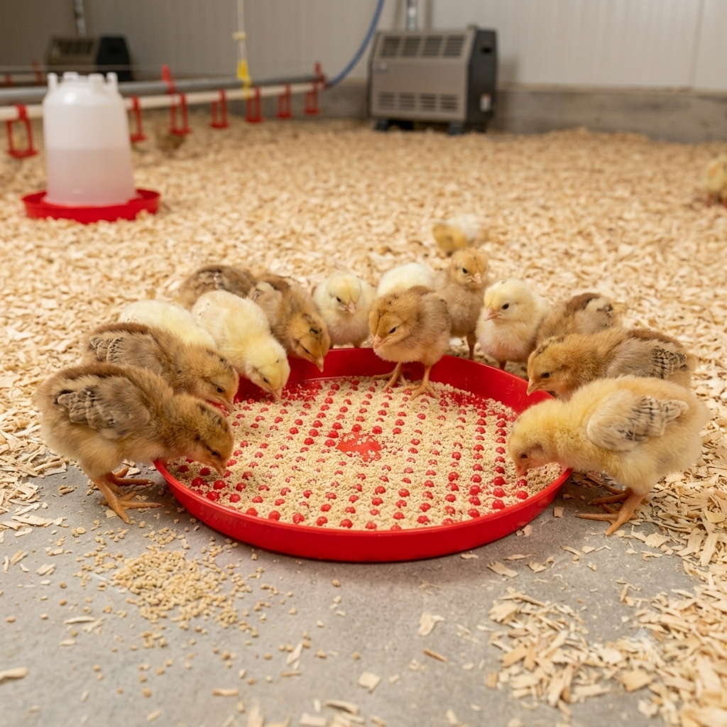 chick feeding tray
