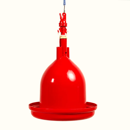 Solidmade Jumbo Automatic Bell Drinker | Heavy-Duty Hanging Poultry Water Drinker | Premium Plastic Waterer for Broiler, Layer, Breeder, Duck & Turkey