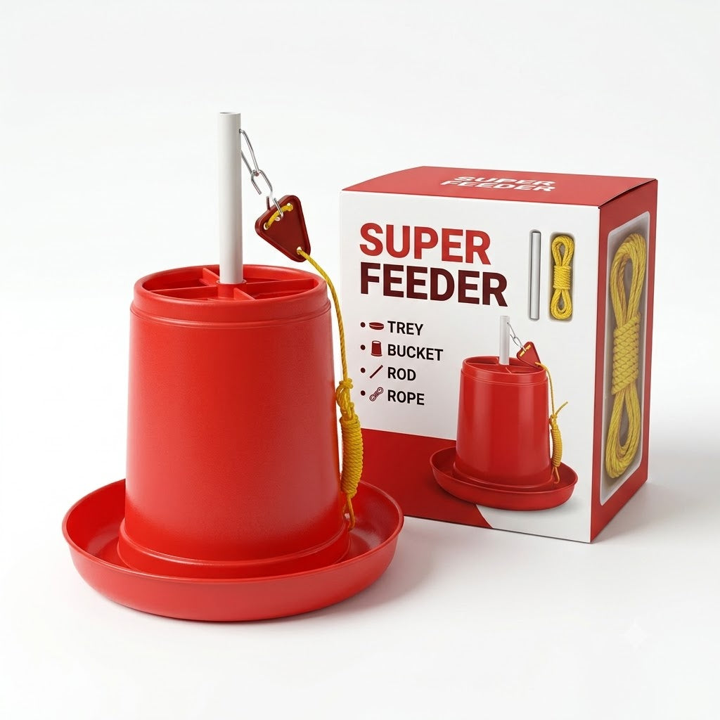 11 KG Super Feeder for Poultry | Heavy Duty Semi Automatic Chicken Feeder | Free Delivery