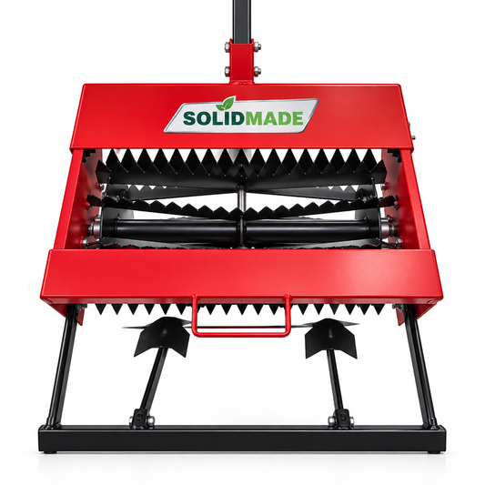 Solidmade agricultural yard tool on white background